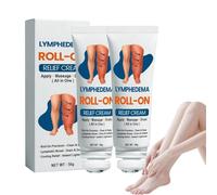 Crème roll-on pour le drainage lymphatique soulagement de l'enflure, rouleau pour les jambes pour la circulation, hydratant et hydratant, convient à tous les types de peau (2 pcs)