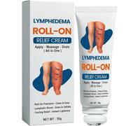 Crème roll-on pour le soulagement du gonflement du drainage lymphatique, rouleau pour les jambes à base de plantes pour la circulation, absorption rapide pour tous les types de peau (1 Pcs)