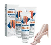 Crème roll-on pour soulager les gonflements grâce au drainage lymphatique, roll-on professionnel pour soulager les gonflements des jambes, pour tous les types de peau (3pcs)