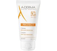 Crème Solaire - Aderma - Protect Crème Très Haute Protection - SPF50+ - 40ml - Résistante à l'eau