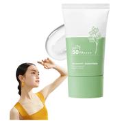 Crème Solaire Airy Sun Cream - Crème Solaire Hydratante Soyeuse Spf 50+/ Pa++++, Essence Solaire Coréenne Clear Filter, Crème Solaire Hydratante Quotidienne, Résistante À L'eau Et Non Grasse, Forte Pr