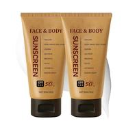 Crème solaire au suif biologique FPS 50+++, formule naturelle et douce, rafraîchissante et non grasse, idéale pour les voyages en plein air et l'été, protection solaire minérale