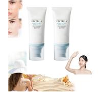 Crème solaire Centella SPF 50, Madagascar Centella Sunscreen,Sérum solaire à l'eau, protection solaire rafraîchissante (2Pcs)