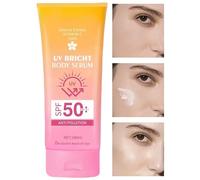 Crème Solaire Corps,SPF50 Lait Solaire Doux | Corps 180ml Résistante pour Maquillage, Sport, Randonnée, Plage, Été, Bronzage