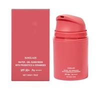 Crème solaire de voyage, protection à large spectre, crème solaire hydratante 50 g avec formule absorbante, produit de protection de la peau, lotion de soin hydratante avec finition lisse