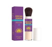 Crème solaire en poudre minérale SPF 30, résistante à l'eau pendant 80 minutes, longue durée, légère, respirante, finition mate naturelle, facile à appliquer pour les enfants (1 pièce)