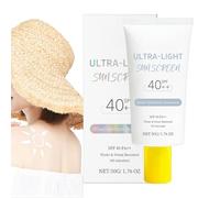 Crème Solaire Hydratante Visage | 50g SPF40 Protection Solaire Naturelle Hydratante - Sans Marque Blanche Large Spectre Soin Naturel SPF40 Pour Hommes Types Sport