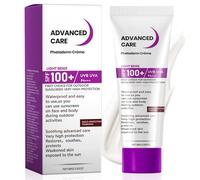 Creme Solaire Indice 100, Sunscreen SPF 100, Crème Hydratante Visage et Corps, Très Haute Protection UVA/UVB, Fini Invisible & Résistant À L'Eau, Légère, Convient à Tous Les Types de Peau(Lot de 1)