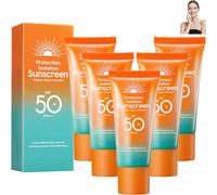 Crème Solaire Isolante SPF 50,Protection Totale,Hydratante Non Grasse,Réparatrice Et Éclaircissante,Longue Tenue, Résistance À L'eau Pour Extérieur, Pour Femmes Et Hommes (5pcs)