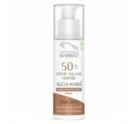 Laboratoires de Biarritz - Crème Solaire Visage Teintée Dorée - SPF50 - ALGA MARIS® Certifiée Bio - Unifie le Teint et Prévient l'Apparition de Taches - 50 ml - Fabriquée en France