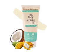 Crème Solaire Minérale Naturelle SPF 30 Suntribe - 100 ml, Teinté, Bio - 100% Naturelle & Sans Danger Pour les Récifs, Oxyde de Zinc Non Nano, Résistante à l'Eau - Gagnant Beauty Shortlist Awards 2022