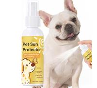 Crème solaire protectrice pour chien - 50 ml Bloc UV Anti-Transpiration | Spray Protecteur Hydratant Prévention Des Rayons UVA UVB Pour Chien - pour la Plage, Randonnée, Camping, Aventures Plein Air e