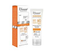 CrèMe Solaire,Solaire CrèMe SPF 90+ Peau Hydratante ProtèGent CrèMe Solaire 100g +Sans Huile Radical Scavenger Soins Du Corps Visage PréVient Les Dommages De La Peau,Enlever Les Taches Pigmentaires