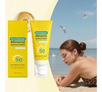 Crème Solaire SPF 50,48g Crème Solaire Hydratante Visage,Idratante Viso con Effetto Abbronzante | per Preludio Makeup Spiaggia Viaggio Matrimonio Regalo Madre Moglie Amiche