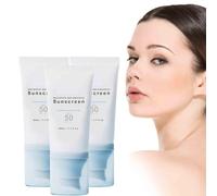 Crème Solaire SPF 50+,Lotion Solaire Hydratante pour le Visage,Crème Solaire Barrière Solaire UVA UVB,Visage & Corps Sun Secure,Réduit les Rides,Résistant à l'Eau,Cadeau de la Fête des Mères (3PCS)