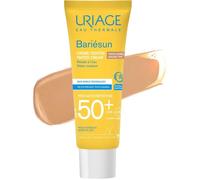 Crème solaire teintée SPF50+ 50 ml, teinte dorée, fini naturel lumineux, toucher sec, peaux sensibles