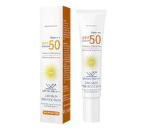 Crème Solaire Visage SPF 50, UV Defense Hydro Calming Sunscreen, à la Vitamine C, Protection Hydratante Quotidienne Pour Peaux Sensibles