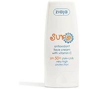 Crème Solaire - ZIAJA - Antioxidante SPF 50+ - Vitamine C - Hypoallergénique - 50 ml