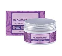 Crème Sommeil Magnésium, 100g Baume Magnésium pour Pieds Endormis, Crème Magnésiums Naturel pour Jambes Sans Repos, Crèmes Apaisantes Magnésiums Muscles Reliefs Sommeil, pour Enfant & Adultes