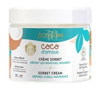 ACTIVILONG - Crème Sorbet Coco D'Amour - Sans Rinçage - Cheveux Secs Et Texturés - Nourrit Et Définit Les Boucles - 98% D'Ingrédient Naturels - Made In France - 300ml