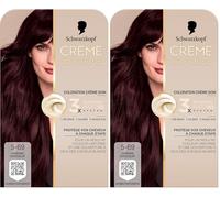Creme Supreme, Schwarzkopf, Coloration Permanente Creme Soin, Couverture 100% Cheveux Blancs, Resultat Couleur Uniforme, 3x Bonding HaptIQ System, Pre serum et Masque Soin, 5.69, Chatain Chocolat