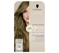 Creme Supreme, Schwarzkopf, Coloration Permanente Creme Soin, Couverture 100% Cheveux Blancs, Resultat Couleur Uniforme, 3x Bonding HaptIQ System, Pre serum et Masque Soin, 7.0, Blond Fonce