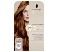 Schwarzkopf - Coloration Permanente - Creme Supreme - Resultat Couleur Uniforme - Coloration Creme Soin - Bonding - Pre-serum et Masque Soin - Couverture 100% Cheveux Blancs - 7-7 -Blond Foncé Cuivré