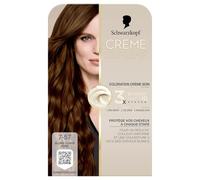 Schwarzkopf - Coloration Permanente - Creme Supreme - Resultat Couleur Uniforme - Coloration Creme Soin -Bonding - Pre-serum et Masque Soin -Couverture 100% Cheveux Blancs - 7-57 -Blond Cuivré Cendré