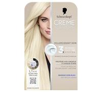Creme Supreme Schwarzkopf Eclaircissant Soin Permanent L1 Blond Très Clair | eclaircissant soin permanent, coloration cheveux, blond très clair, couleur uniforme, pré-sérum & masque soin bleu, éclat