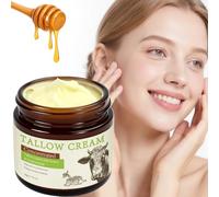 Crème Tallow pour le visage et le corps - 100 % suif de bœuf nourri à l'herbe - Miel naturel et cire d'abeille - Hydratation et soin en profondeur - Sans huile et sans parfum - Absorption rapide (1)
