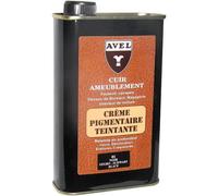 Saphir Crème pigmentaire teintante AVEL cuir et ameublement – Noir – 375 ml