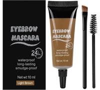 Crème teintante pour sourcils effet relief, tenue longue durée, waterproof et sans bavures, pour un rendu naturel - Mascara pour sourcils avec brosse