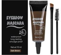 Crème teintante pour sourcils effet relief, tenue longue durée, waterproof et sans bavures, pour un rendu naturel - Mascara pour sourcils avec brosse