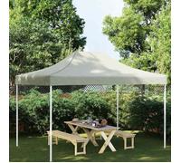 (Crème)Toit de tente de réception - auvent de Remplacement 4x3 m Crème 270 g/m² 175147