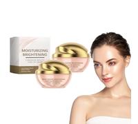 Crème tonifiante hydratante et éclaircissante, anti-cernes à la niacinamide et à l'acide hyaluronique - Anti-cernes illuminateur pour tous types de peau, y compris les peaux sensibles (2 boîtes)