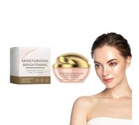 Crème tonifiante hydratante et éclaircissante, anti-cernes à la niacinamide et à l'acide hyaluronique - Anti-cernes illuminateur pour tous types de peau, y compris les peaux sensibles (1 boîte)