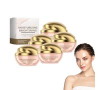 Crème tonifiante hydratante et éclaircissante, anti-cernes à la niacinamide et à l'acide hyaluronique - Anti-cernes illuminateur pour tous types de peau, y compris les peaux sensibles (5 boîtes)