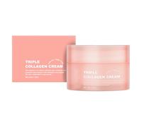 Crème Triple Collagène, Effet Raffermissant Et Éclaircissant, 50G, Crème Visage Au Collagène, Lotion Raffermissante Éclaircissante, Élasticité Et Liftant, Pour Tóus Types De Peau