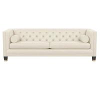 Crème Trois places Chesterfield Design moderne Canapés en cuir Canapé Velours Meubles Nouveau