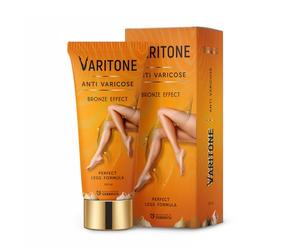Crème Varitone | Anti-Varices | Effet Teinté et Bronzer | Avec Extrait de Marronnier d’Inde, Caféine, Menthol, Extraits Végétaux et Huile de Ricin | 100 ml