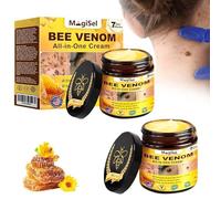 Creme Venin d'abeille, Crème Bee Venom, 2pc, pour une Peau Lisse et Réparatrice, pour le Visage et le Corps, Facile à Appliquer à Transporter, Toutes les Peaux