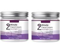 Crème Visage 2 Minutes, Soin Hydratant Quotidien Effet Lift Instantané, Texture Douce et Lisse, pour les Rides et le Relâchement Cutané
