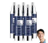 CrèMe Visage 6 En 1 Pour Homme - Soin Anti-âGe, Anti-Rides Et An/ti-Poches, Hydratant Quotidien Et Lotion Pour Le Visage, Hydratant Ultra-Hydra/tant Pour Raffermir Et Raffermir La Peau (5 PCS)