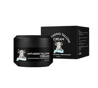 Crème Visage Anti-Âge pour Hommes à la Graisse de Bœuf - Formule 100% Issue d'Élevage à l'Herbe : Raffermit la Peau et Atténue les Ridules (50 g)