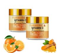 Crème Visage Au Curcuma et à La Vitamine C,Cremes Eclaircissante Hydratante Anti Tache Visage,Crème Hydratante Au Collagène Pour Taches Sombres,Cremes Eclaircissante Peau Noir,Texture Légère - 60g (2)