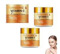 Crème visage au curcuma et à la vitamine C, hydratant raffermissant au collagène pour le visage, anti-âge, correcteur de taches brunes, anti-taches de vieillesse, lisse les rides et ridules (2pcs)