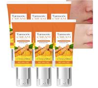 Crème visage au curcuma pour le visage et le corps, sérum éclaircissant et hydratant pour les taches brunes, sérum hydratant et raffermissant pour la peau anti-âge, crème hydratante pour le (6PCS)