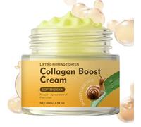 Crème visage collagène escargot, Crème blanchissante collagène escargot, nail llagen nettoyage profond blanchiment ream, escargot hydratant anti-rides et rajeunissant (1, One Size)