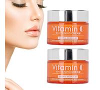Crème visage et à la vitamine C,Crème éclaircissante pour la peau, crème hydratante au collagène pour les peaux sèches pour les taches sombres Anti-âge Anti-rides hydratant 50g