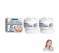 Crème Visage Lissante Anti-Âge,creme hydratante visage,Crème Anti-Poches et Anti-Cernes Effet,Atténue les Cernes et Décongestionne le Contour des Yeux,Soin Instantané pour un Regard Défatigué (2PC)
